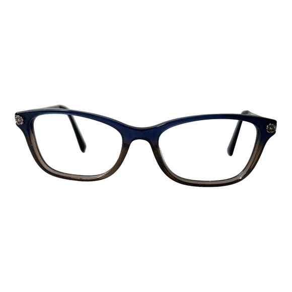 Coach Hc 6142 5489 Eyeglasses Frames Blue Square Cat Eye H4907 - Picture 1 of 7
